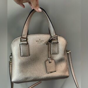 Kate Spade Metallic Satchel Bag